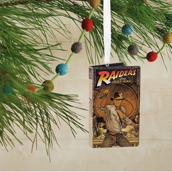 Hallmark Indiana Jones Movie Retro Video Cassette Case Plastic Ornament - Picture 1 of 3